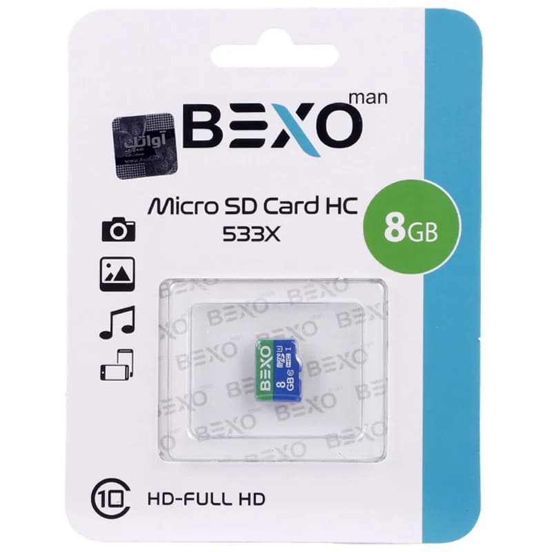 رم میکرو 8 گیگ بکسومن Bexoman 533X U1 C10 80MB/s