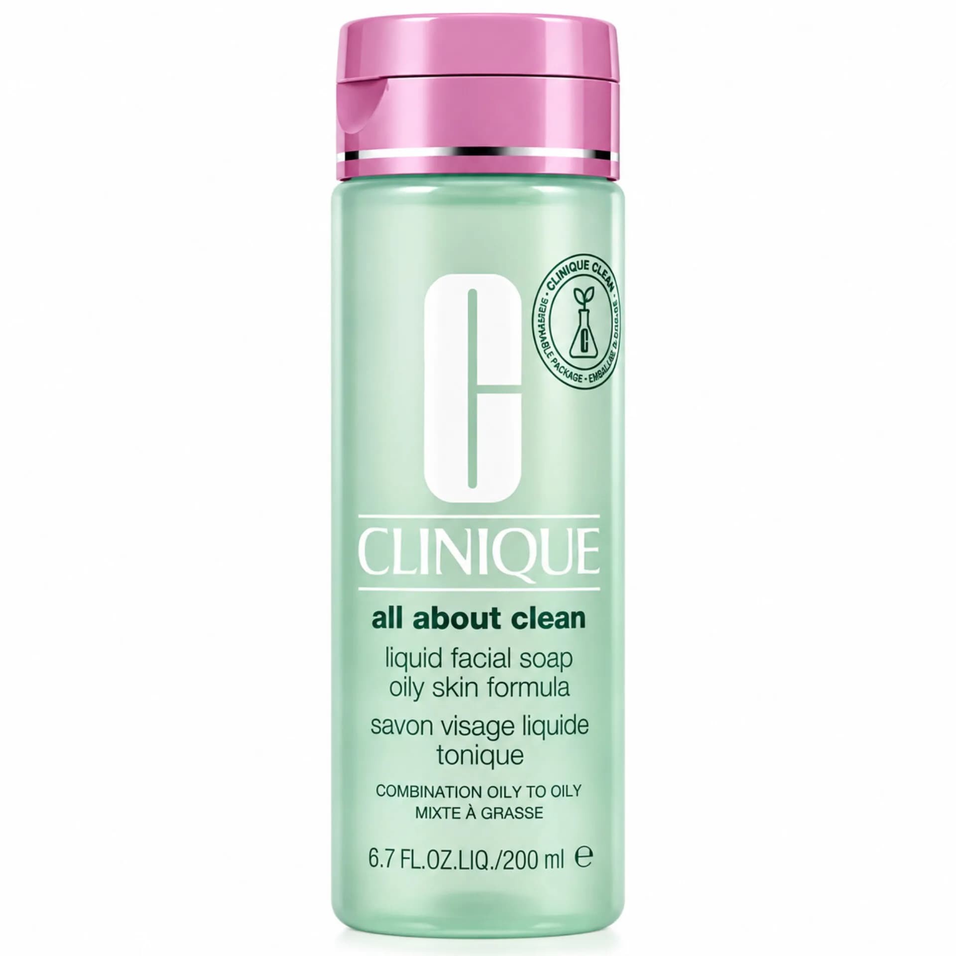 ژل شستشوی صورت کلینیک پوست چرب All About Clean حجم 200 میل | Clinique Liquid Facial Soap Oily Skin Formula