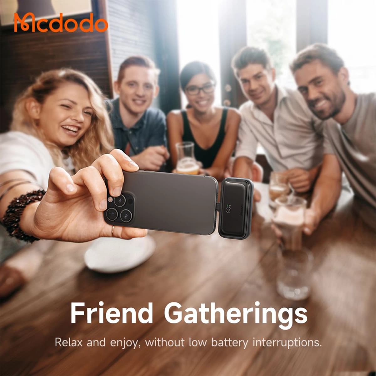 پاوربانک 5000 مک دودو Mcdodo MC-7800 توان 22.5 وات با کانکتور لایتنینگ — تصویر ۶