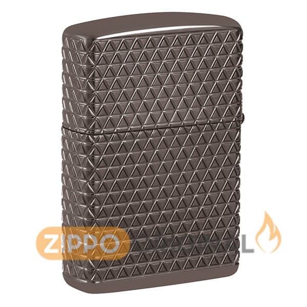 زیپو اصل کد 46316 Diamond Pattern Armor® Black Ice — تصویر ۳