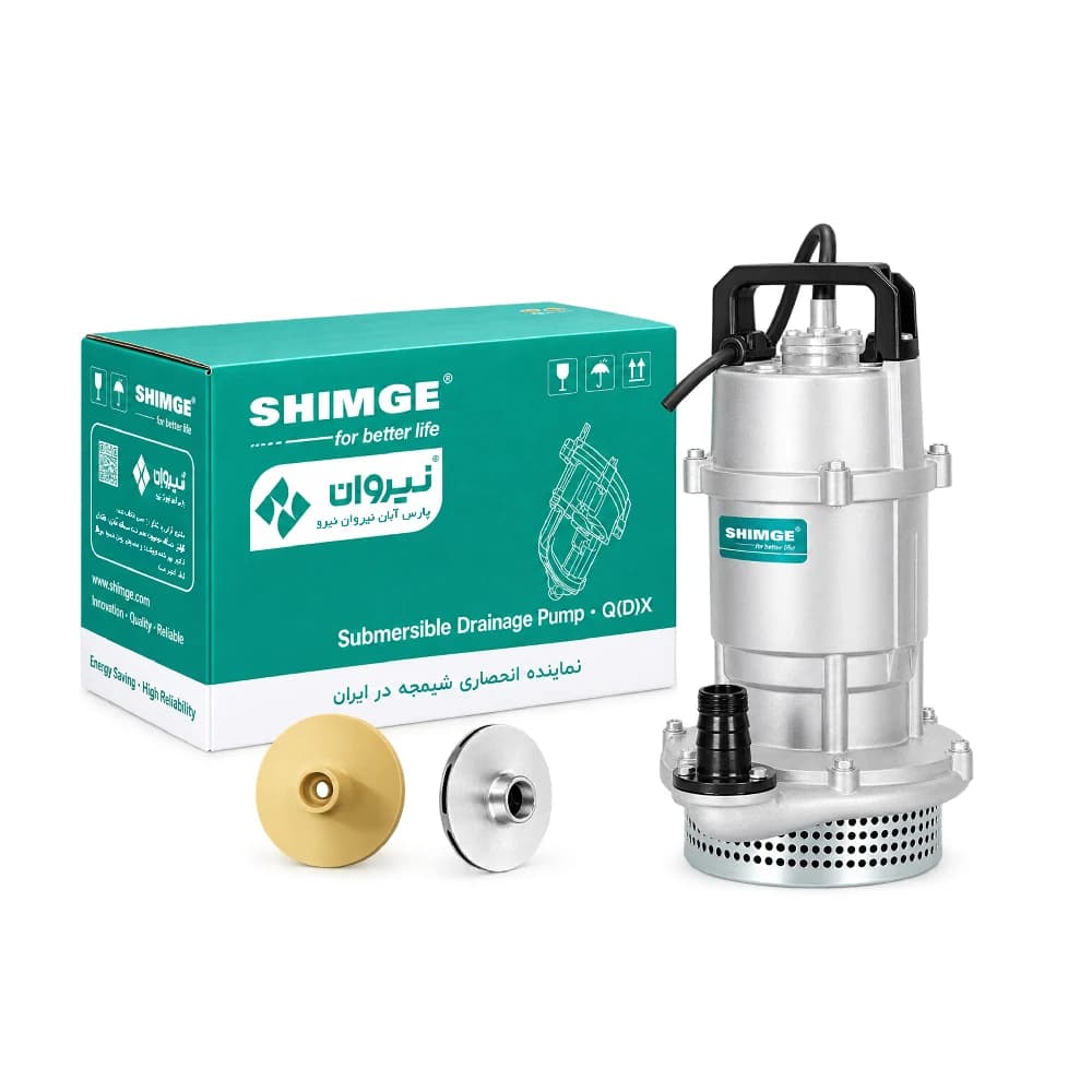 پمپ کفکش شیمجه یک اینچ 25 متر مدل QDX1.5-25-0.55L3F