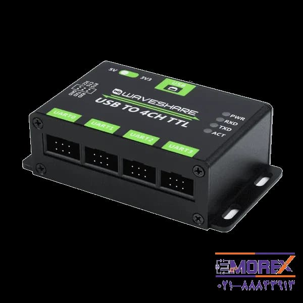 مبدل صنعتی ویوشیر | WAVESHARE مدل USB TO 4CH TTL