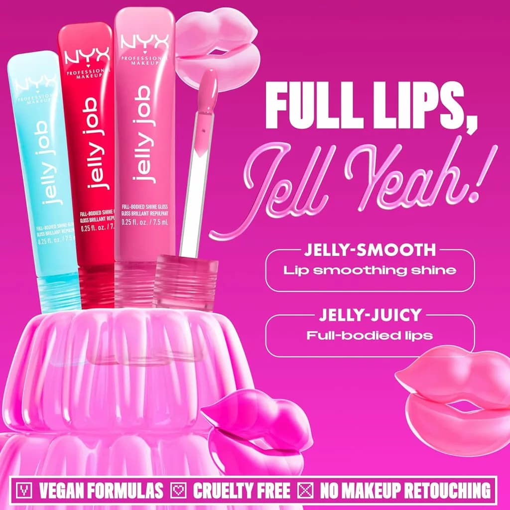 لیپ گلاس شاین نیکس مدل jelly job — تصویر ۶