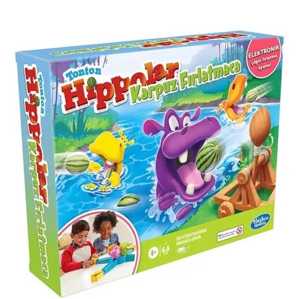 بازی فکری هاسبرو مدل Tonton Hippos Watermelon Toss کد E9707