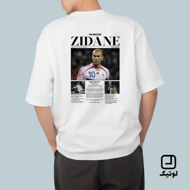 تیشرت فوتبالی طرح زین الدین زیدان Zidane – کد TF103