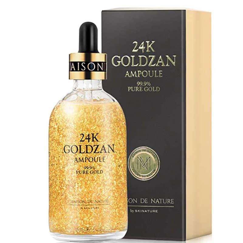 سرم ضد چین و چروک طلای صورت 24 عیار گلدزن goldzan