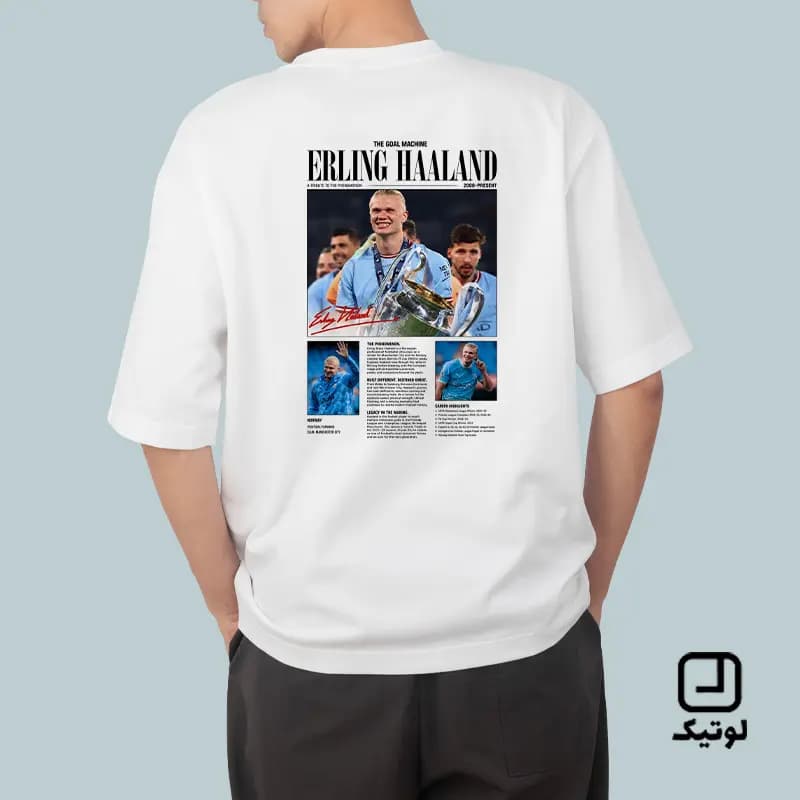 تیشرت فوتبالی طرح ارلینگ هالند Erling Haaland – کد TF074