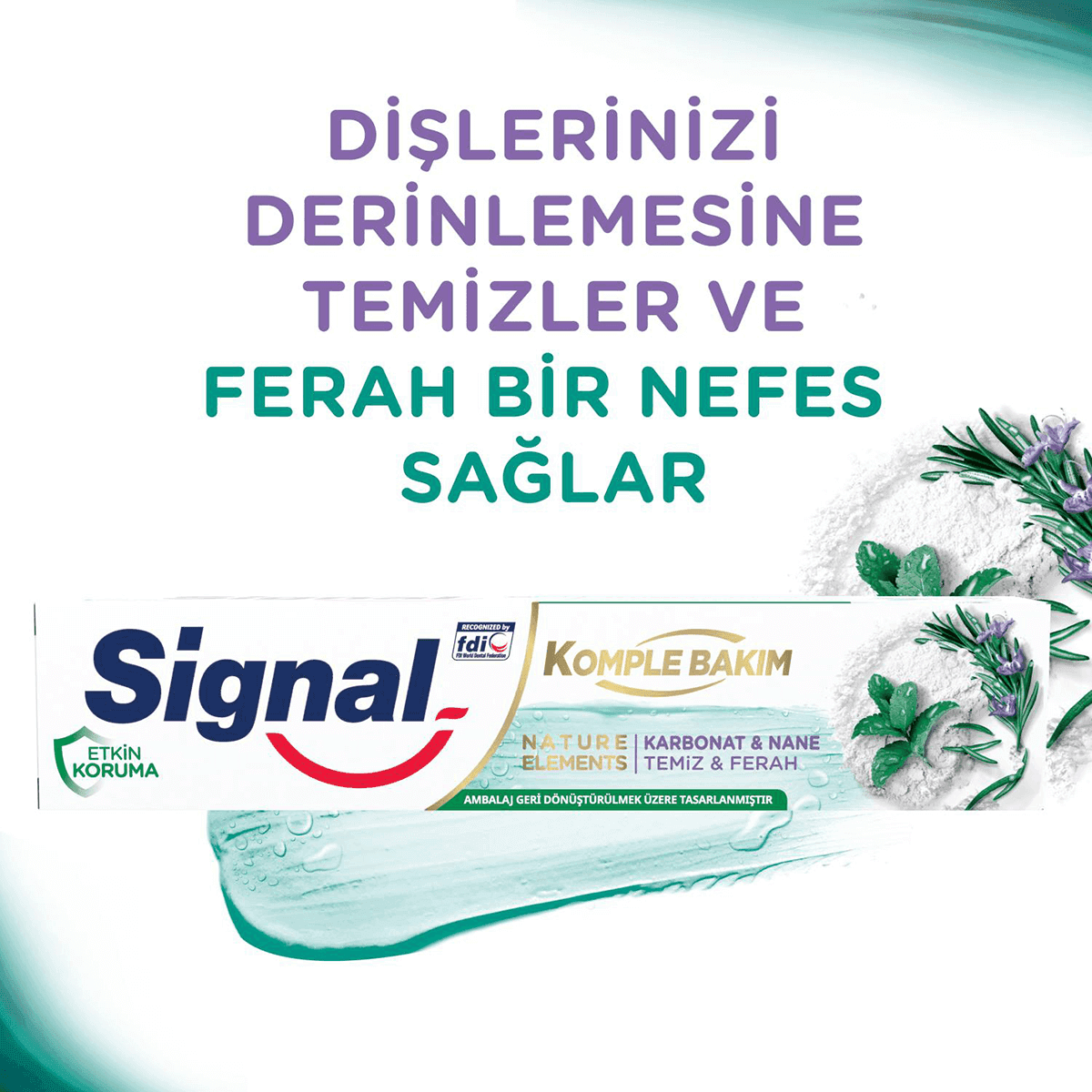 خمیر دندان سیگنال Signal مدل KOMPLE BAKIM حجم 75 میل — تصویر ۲