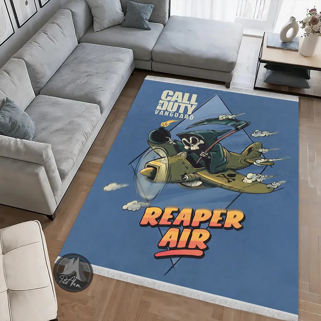 فرشینه کالاف دیوتی ونگارد طرح هواپیماهای جنگی Reaper Air کد DA-(7092) | فرش گیمینگ — تصویر ۴