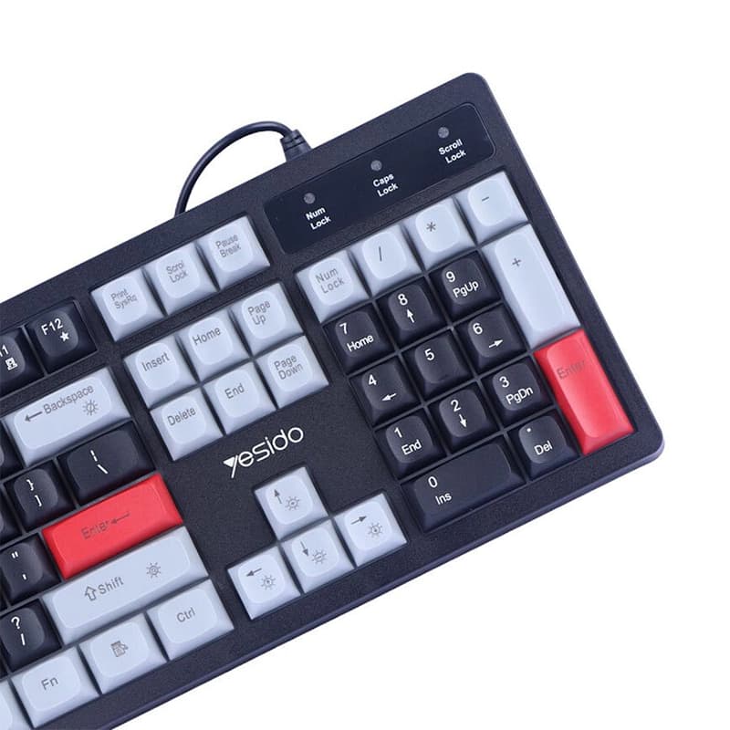کیبورد سیم دار یسیدو مدل Yesido KB44 — تصویر ۳