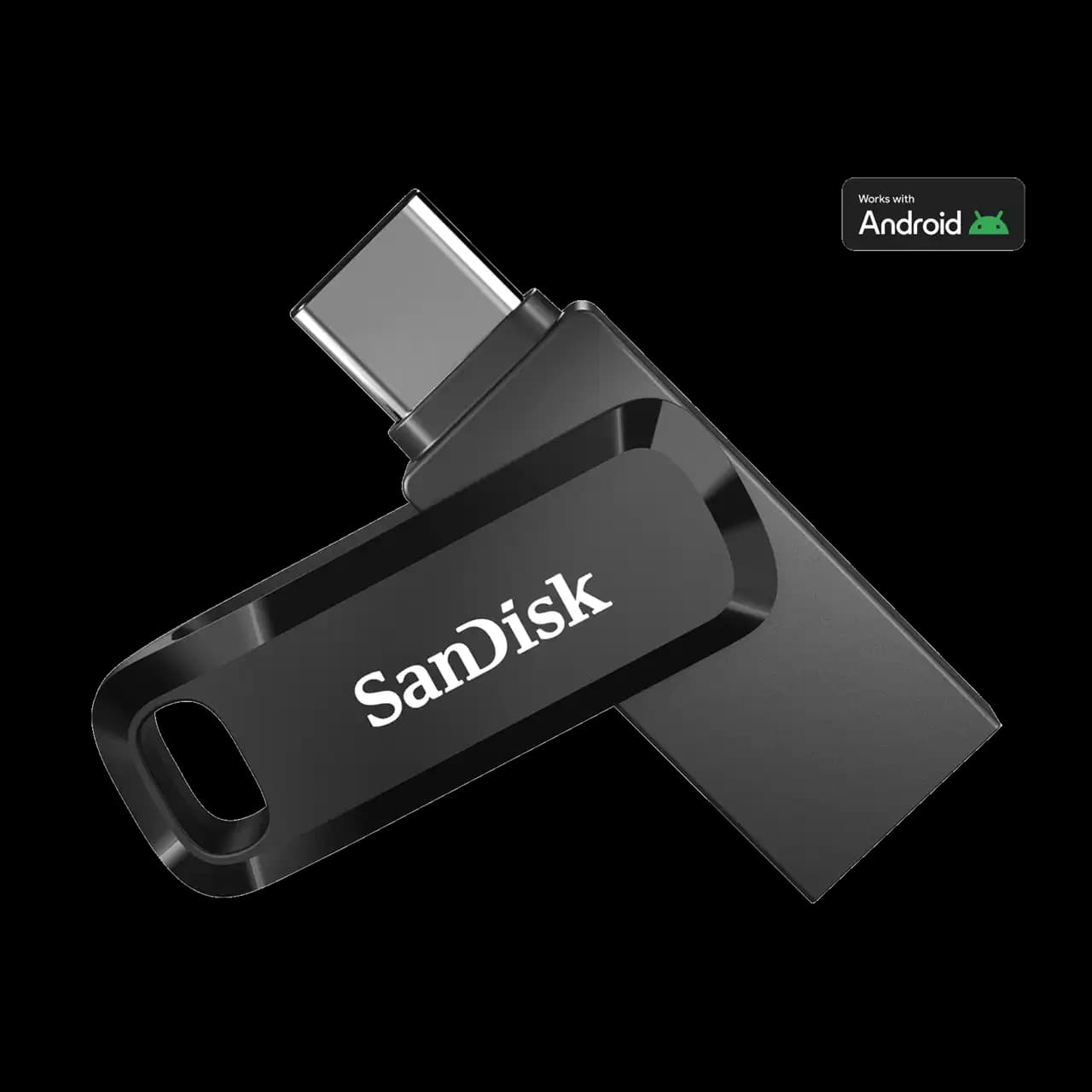 فلش سن دیسک مدل Dual Drive GO ظرفیت 64 گیگابایتی