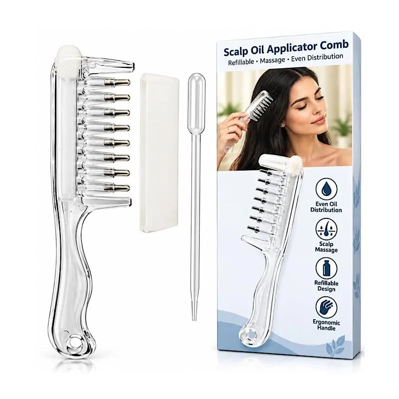 شانه روغن تراپی کف سر Scalp Oil Applicator Comb