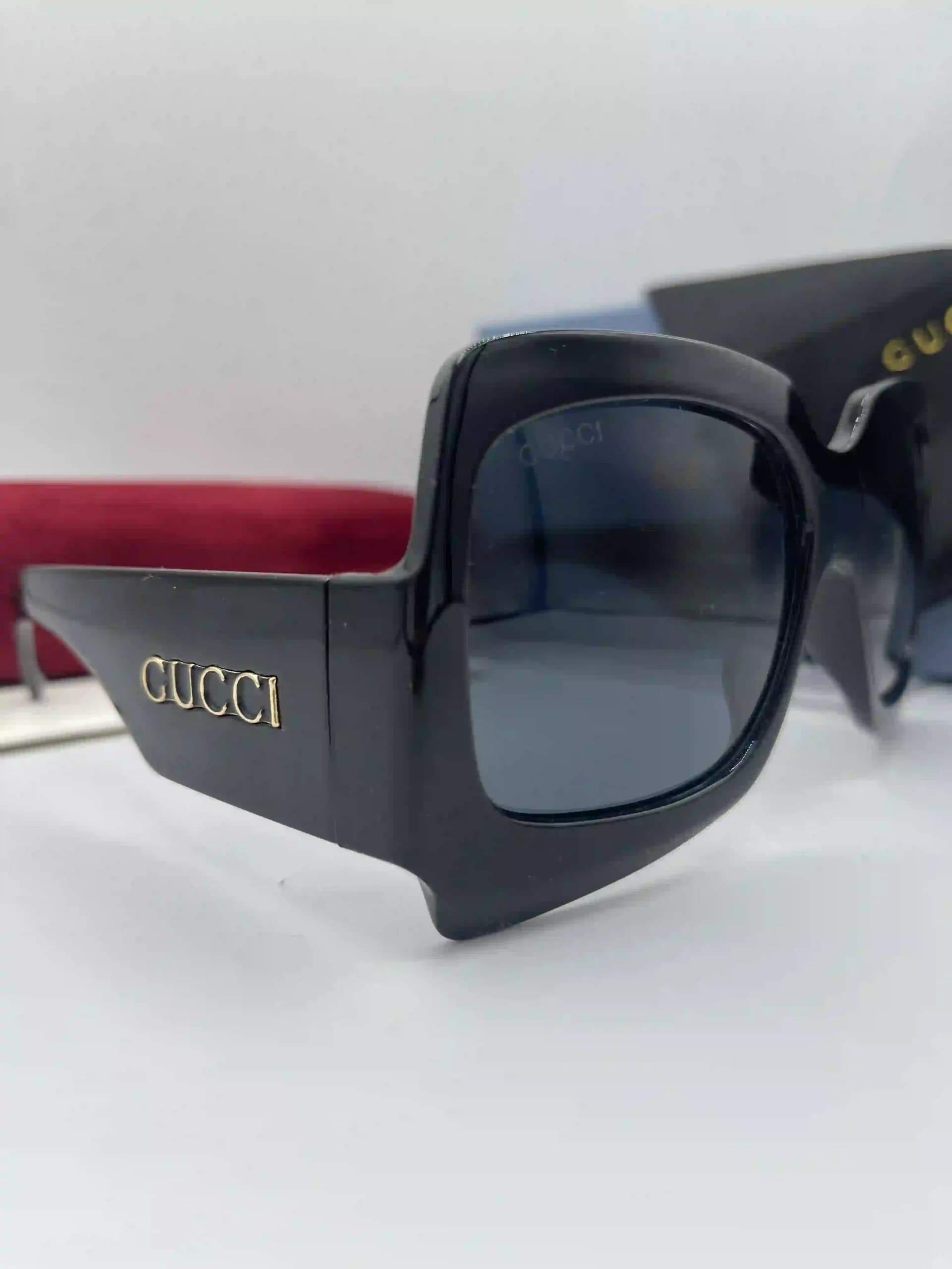 عینک آفتابی زنانه گوچی (Gucci) فریم پهن اورسایز ترند — تصویر ۵