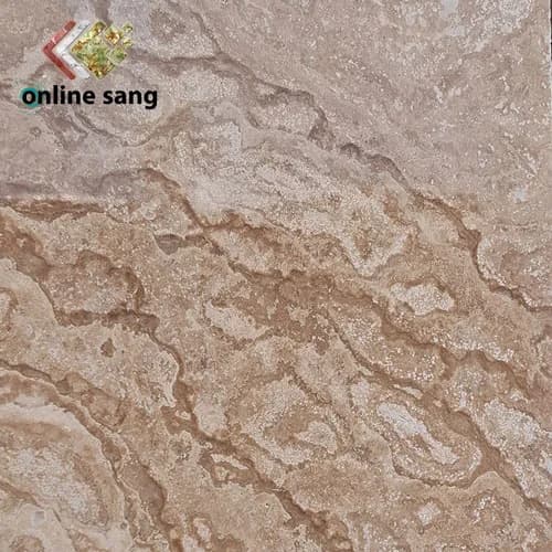 سنگ تراورتن بمانی نژاد عسلی موج دار