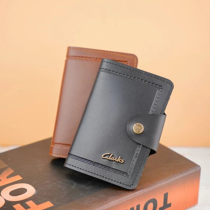 کیف پول نیم کتی دکمه دار مردانه CLARKS 186-78