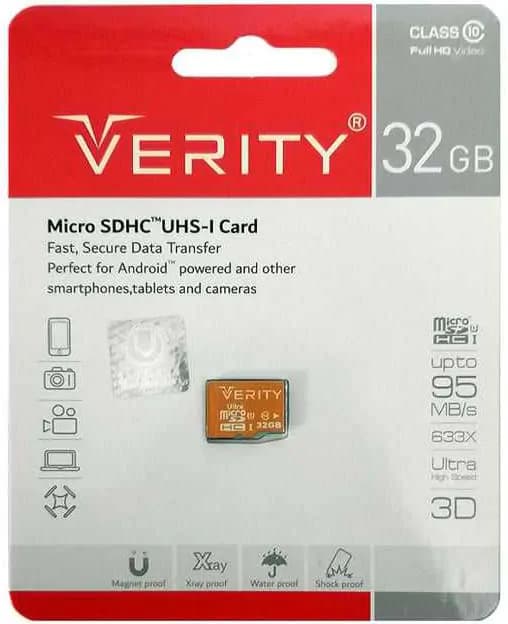 کارت حافظه microSDHC وریتی کلاس 10 استاندارد UHS-I U1 ظرفیت 32 گیگابایت