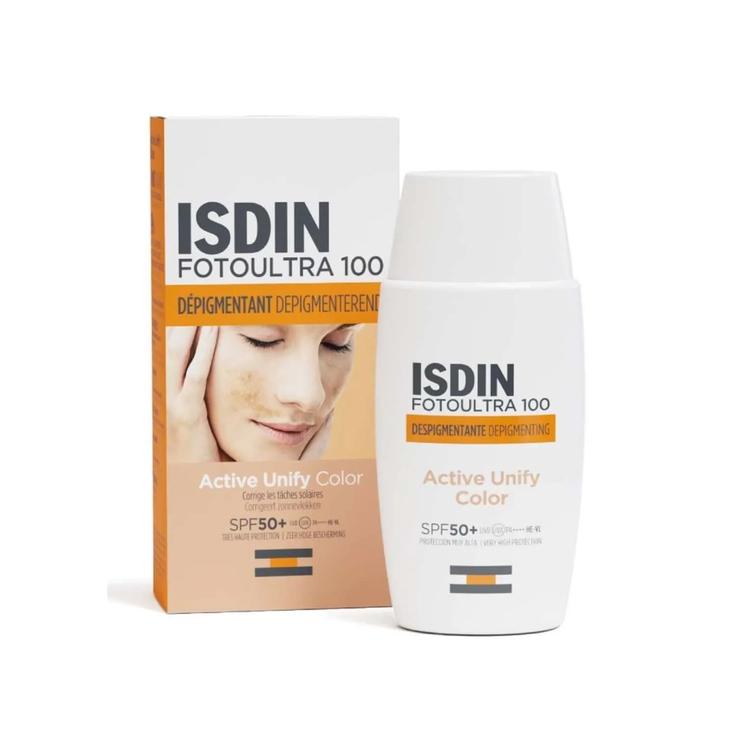 فلوئید ضدآفتاب ضدلک ایزدین مدل Active Unify Color رنگی حجم 50 میلیلیتر