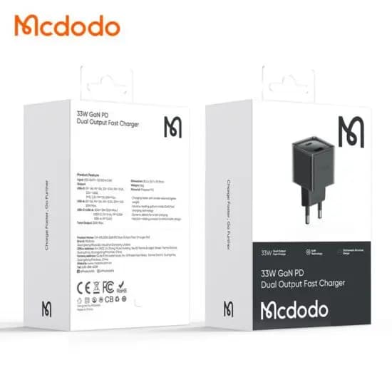 شارژر دو پورت 33 وات مک دودو مدل Mcdodo CH-415 — تصویر ۳