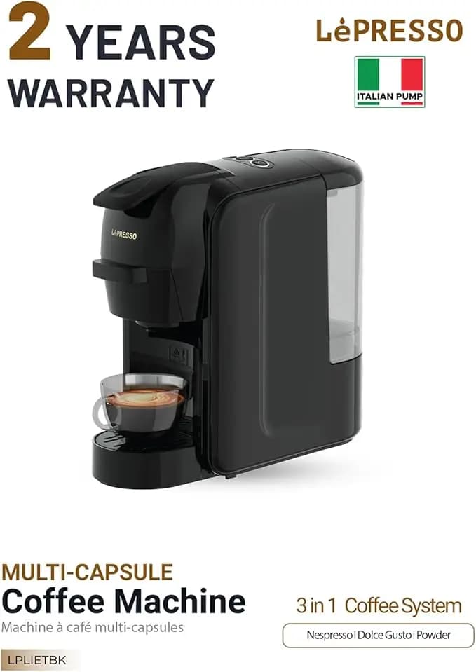 دستگاه قهوه ساز کپسولی لپرسو Lepresso Lieto Multi-Capsule Coffee Machine — تصویر ۵
