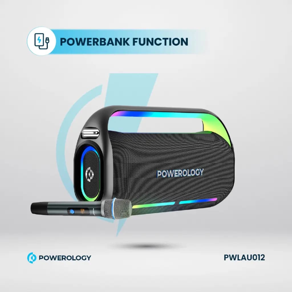 اسپیکر بلوتوثی 200 وات پاورولوژی مدل PW012 ا Powerology PWLAU012 Deep Bass — تصویر ۳