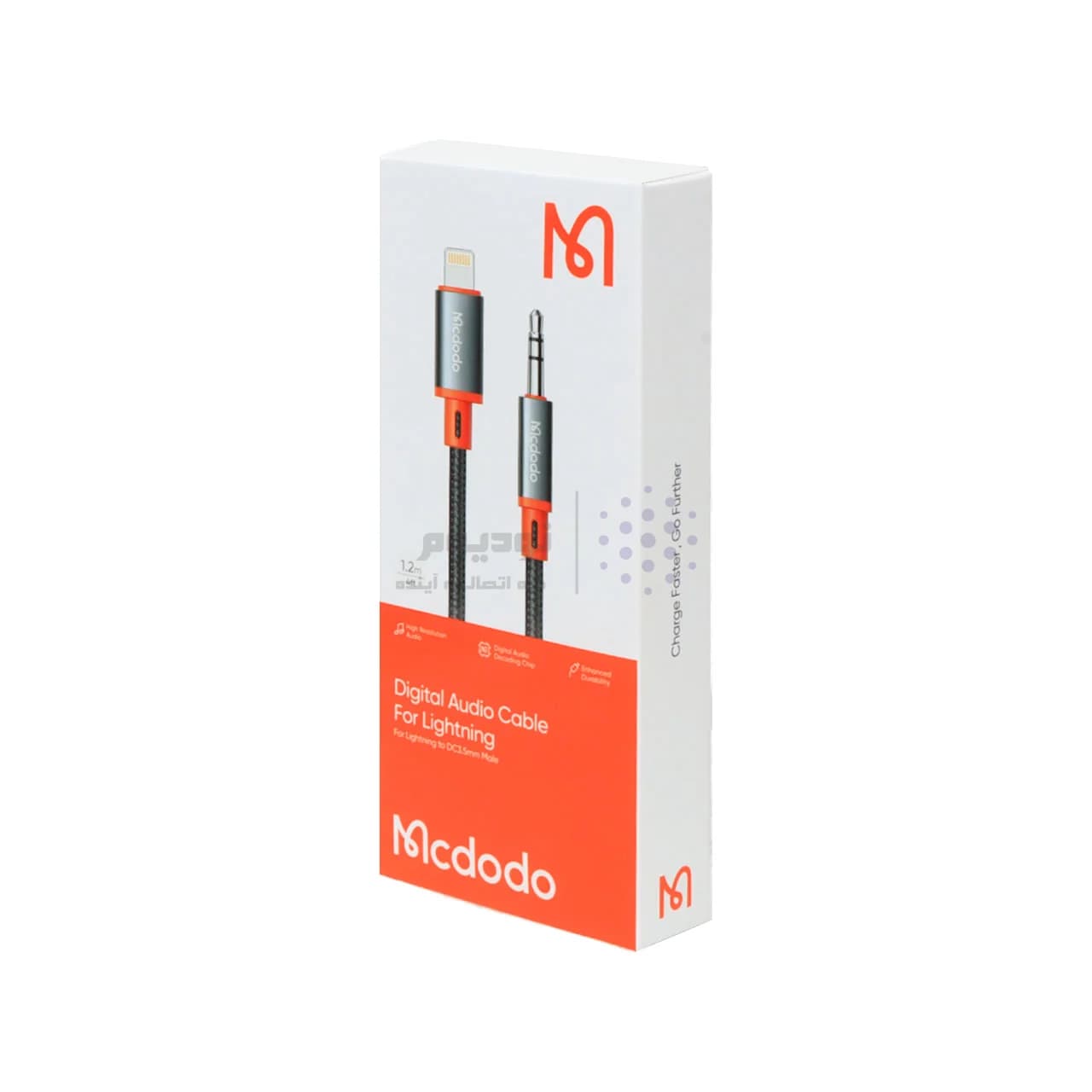 تبدیل Mcdodo Lightning TO AUX مدل CA-0780 – مشکی (گارانتی متین) — تصویر ۲
