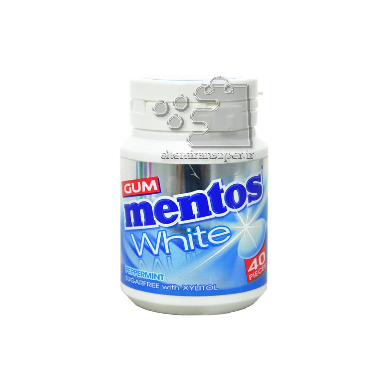 آدامس زایلیتول نعنا فلفلی ۴۰ عدد وایت منتوس – mentos