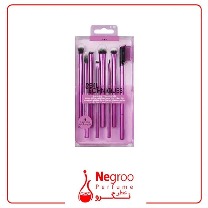 ست براش ۸ تکه آرایش چشم ریلی تکنیک مدل Everyday Eye Essentials/اورجینال