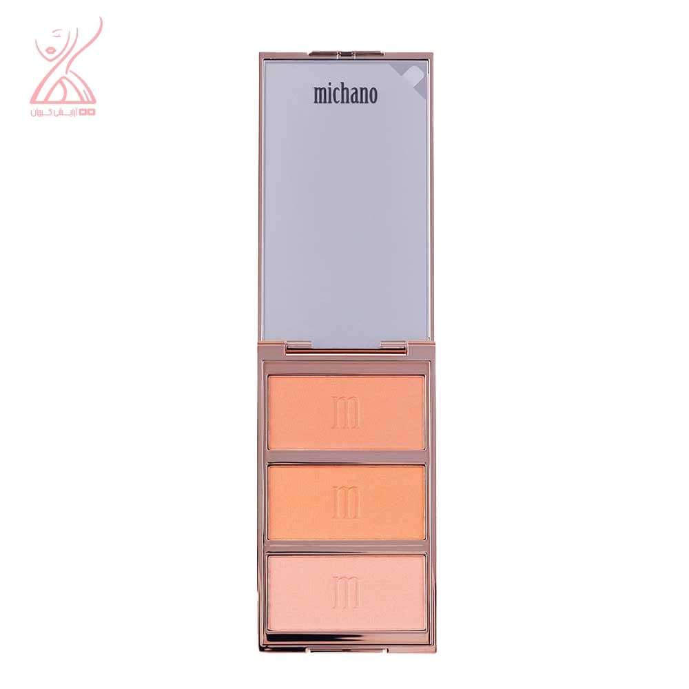 پالت رژگونه 3 رنگ شماره 430 میچانو Michano Blush Palette