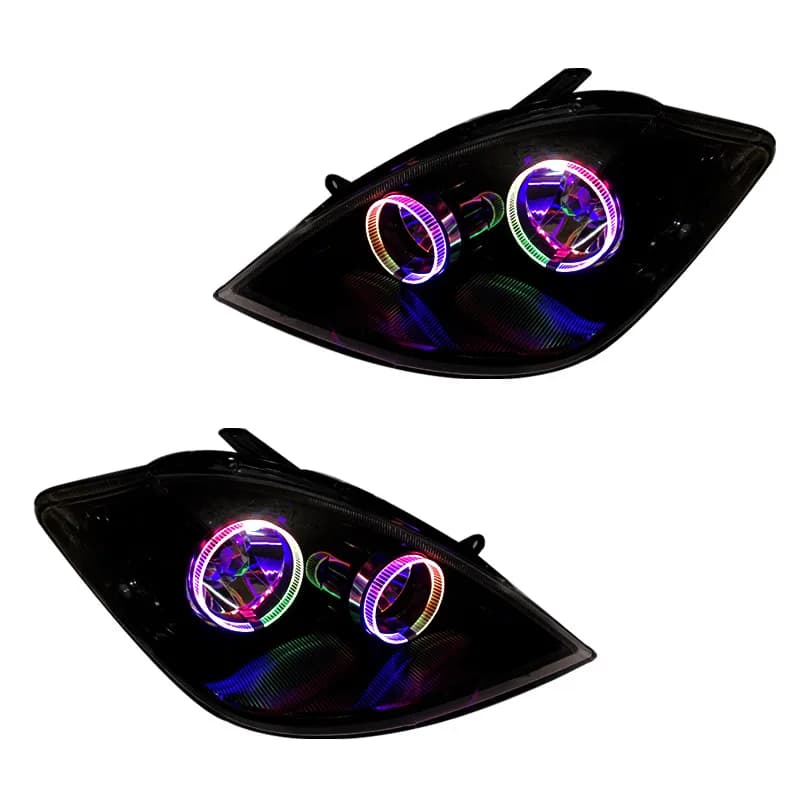 چراغ جلو خودرو گروه پژوهش صنعت مدرن مدل 3D-Ring-B فولکالر مناسب برای تیبا بسته دو عددی