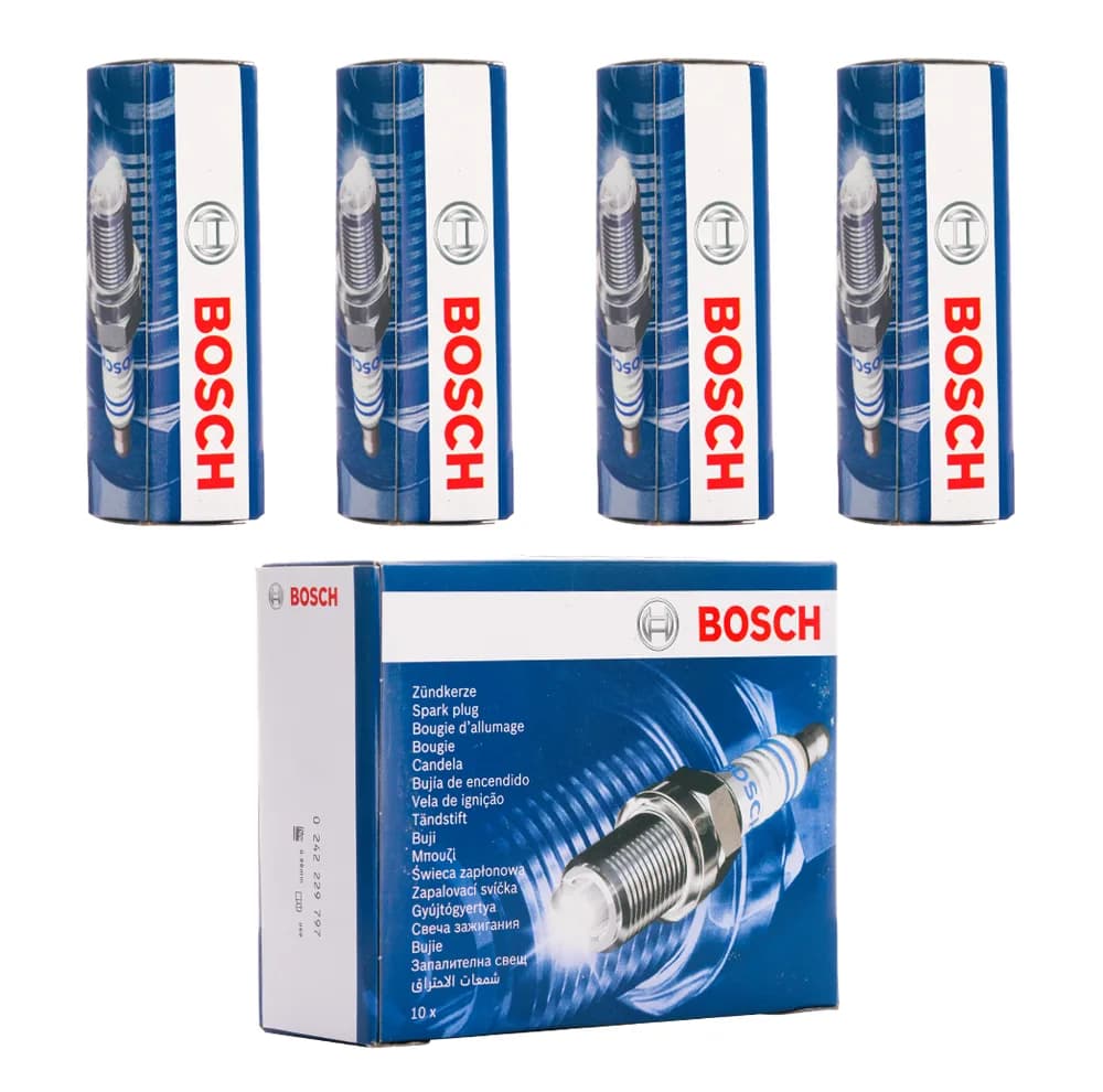 شمع خودرو بوش مدل FR8SC+42 79001 پایه بلند تک پلاتین مناسب برای رانا و رانا پلاس بسته 4 عددی — تصویر ۲