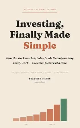 و دانلود نسخه کامل کتاب زبان اصلی Investing, Finally Made Simple: How the Stock Market, Index Funds & Compounding Really Work — One Clear Picture at a Time (The Figures Press Finance Library) | د