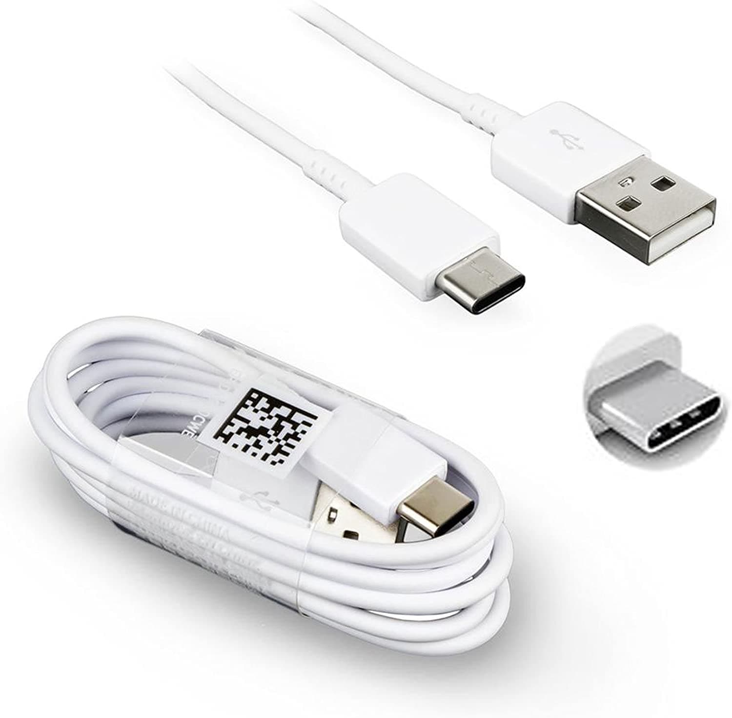 کابل شارژ سامسونگ Samsung Type-C سفید — تصویر ۶