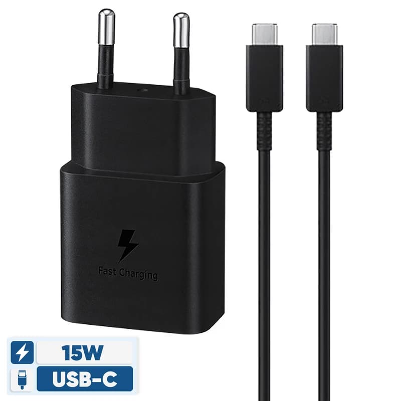 شارژر اورجینال سامسونگ مدل EP-T1510 با توان 15 وات دو پین همراه کابل — تصویر ۷