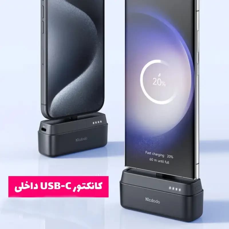پاوربانک 5000 هزار 20 وات کانکتور تایپ-سی مک دودو MCDODO MC-6302 — تصویر ۵