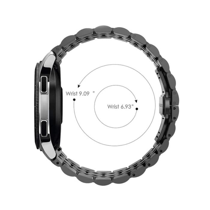 بند استیل طرح رولکس مدل Rolex Band 5Bead مناسب برای ساعت QCY GS سایز 22 میلی متر — تصویر ۸