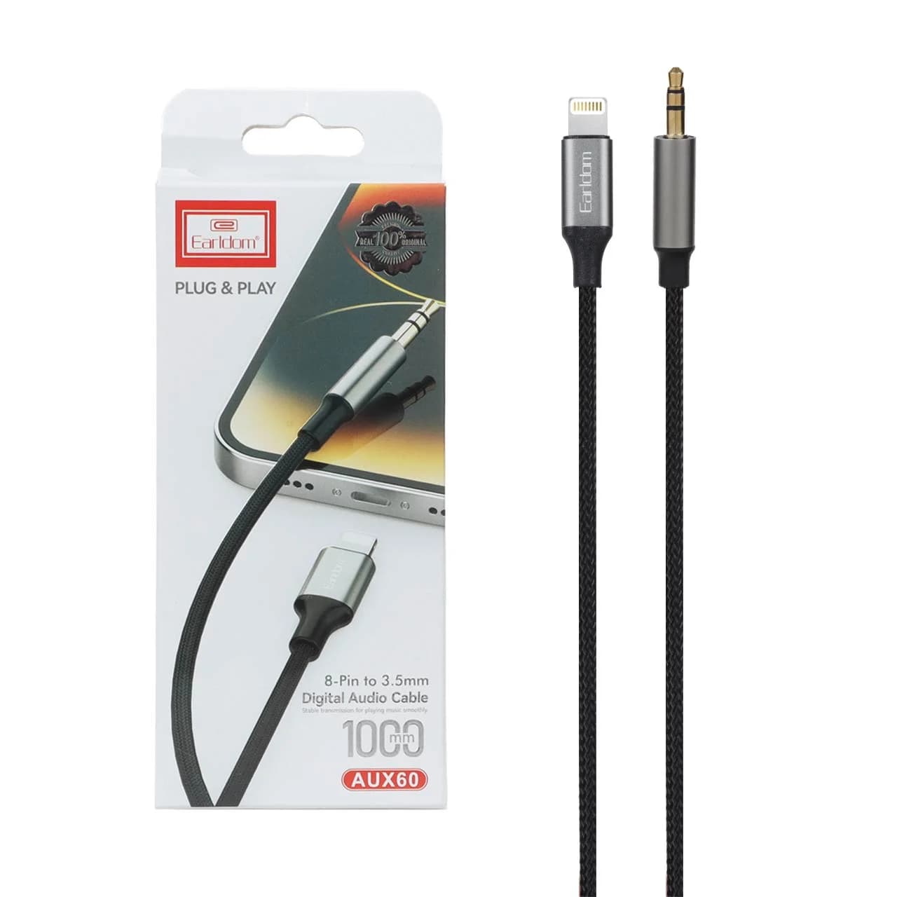 تبدیل Earldom AUX TO Lightning مدل AUX60 – مشکی