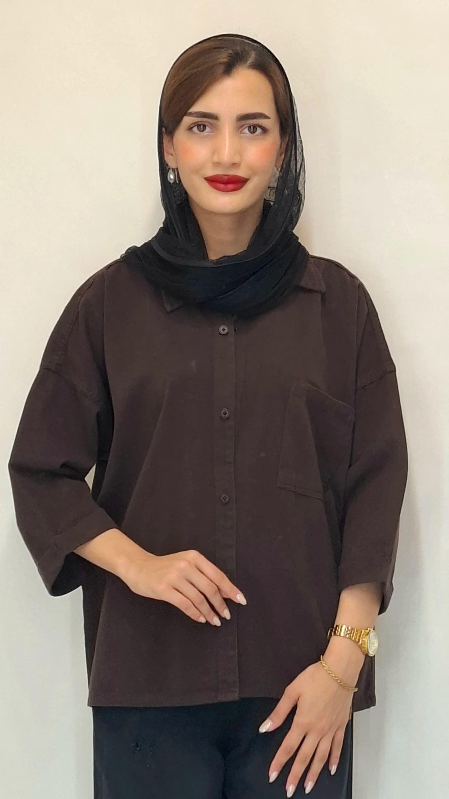 مانتو کتان باکسی(زنانه) — تصویر ۳