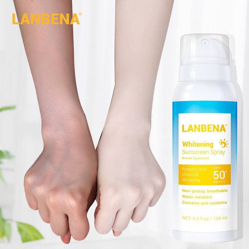 اسپری ضد آفتاب و سفید کننده لانبنا مدل Whitening حجم 120 میلی لیتر — تصویر ۳