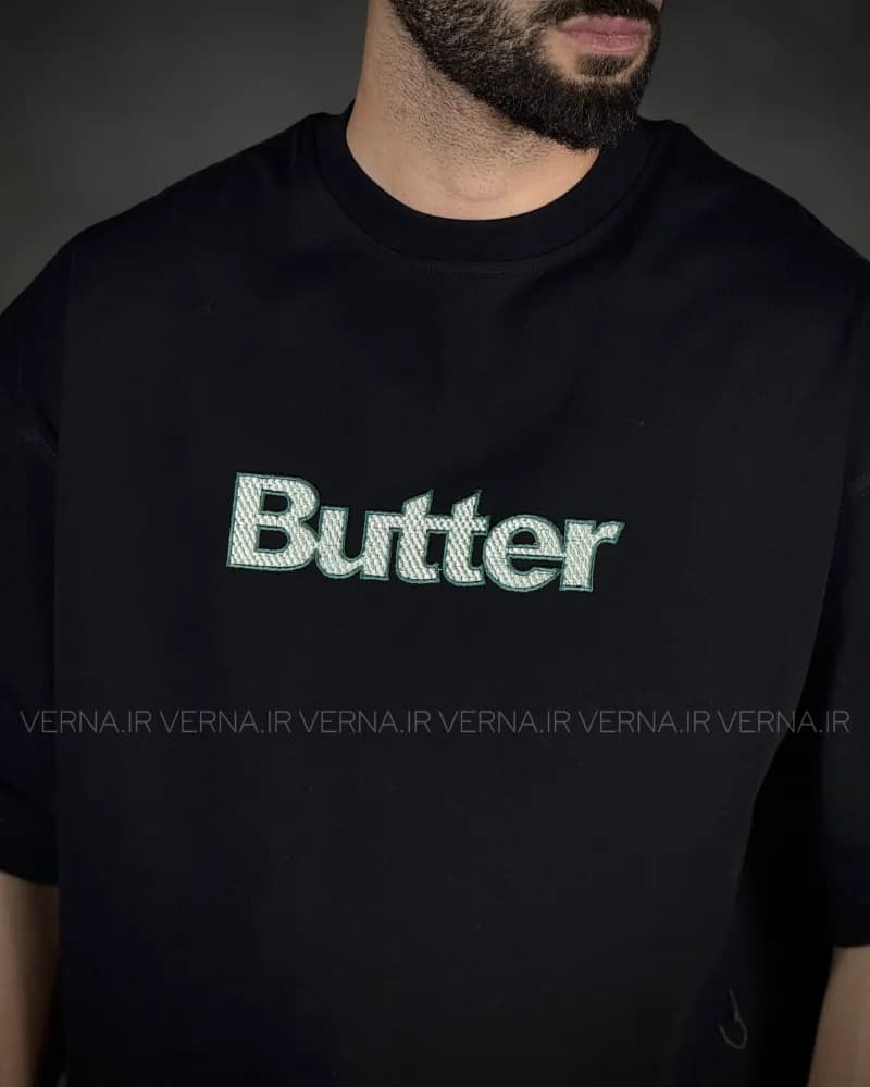 تیشرت مردانه یقه گرد گلدوزی BUTTER — تصویر ۲