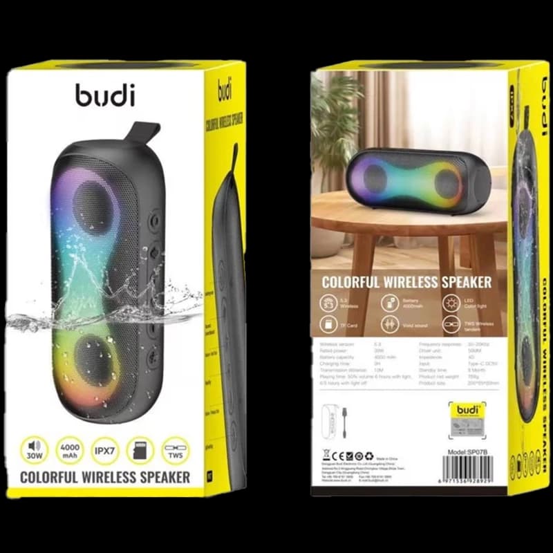 اسپیکر بلوتوثی بودی Budi SP07 — تصویر ۲