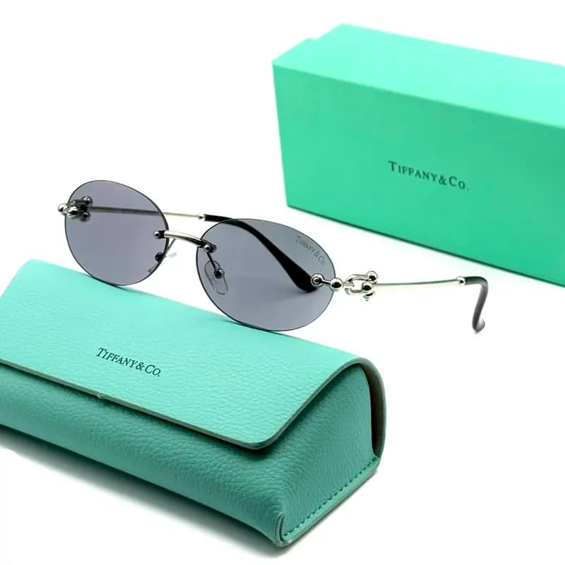 عینک آفتابی تیفانی Tiffany & Co مدل a2018 | فریم بیضی فلزی | یونیسکس مناسب اقا و خانم ها