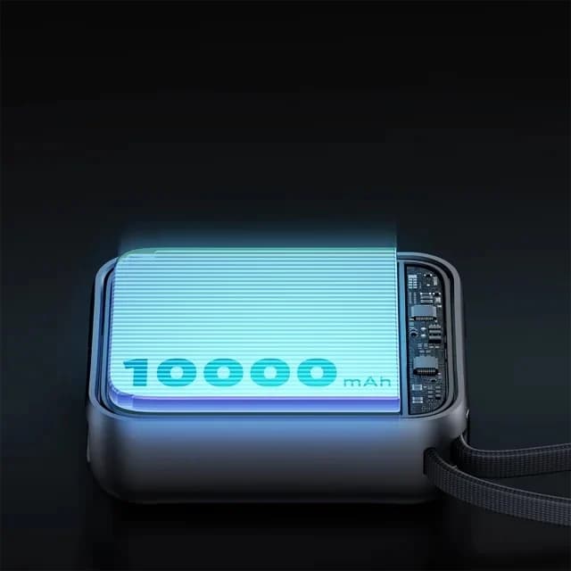 پاوربانک ۲۲.۵ وات مک دودو مدل Mc-862 با ظرفیت ۱۰۰۰۰ هزار میلی آمپر ساعت به همراه دو کابل USB-C و لایتنینگ — تصویر ۴
