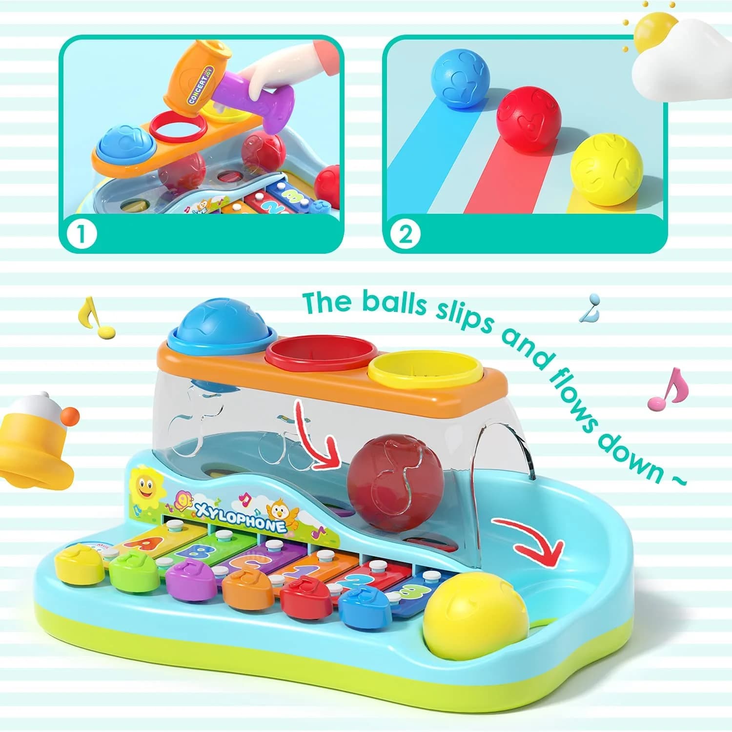بلز با چکش هولی تویز(هالی تویز) Huile Toys 856 — تصویر ۶