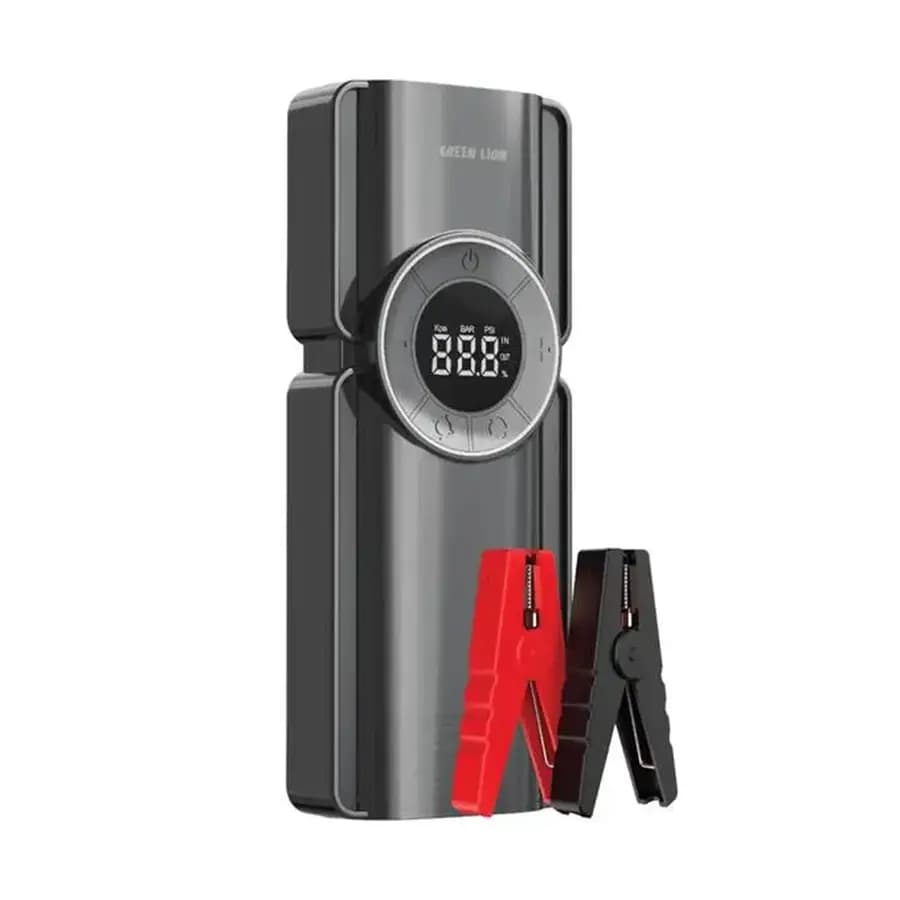 جامپ استارتر و کمپرسور باد قابل حمل و پاوربانک گرین لاین Green Lion Portable Jump Starter