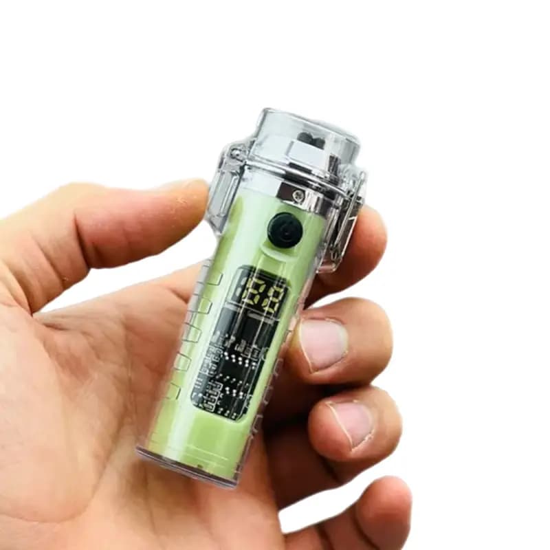 فندک پلاسمایی شارژی چراغ قوه دار مدل HB-256 — تصویر ۲