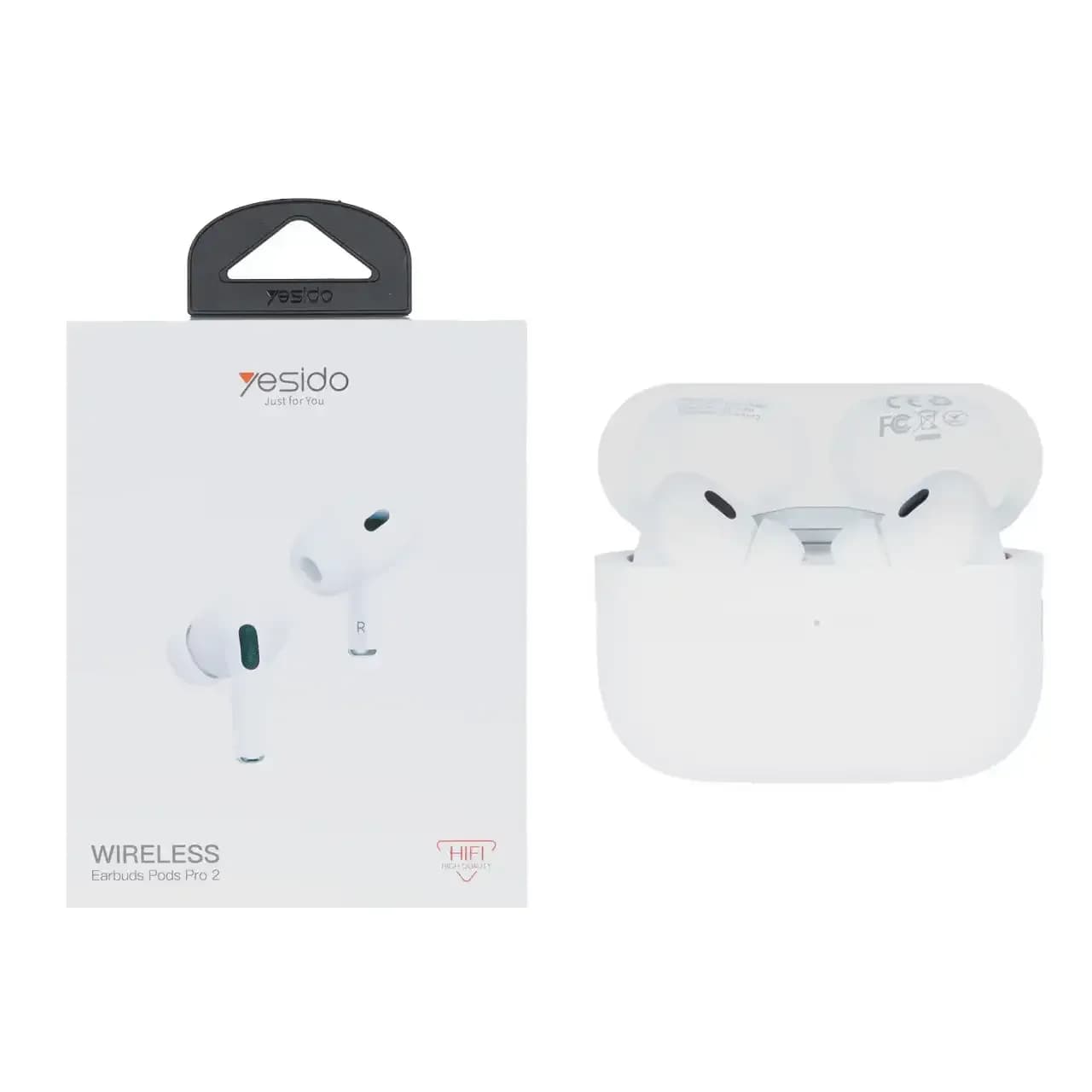 ایرفون بی سیم Yesido مدل Pods Pro2 JB27 – سفید (گارانتی 18 ماه تعویض نیکان همراه)