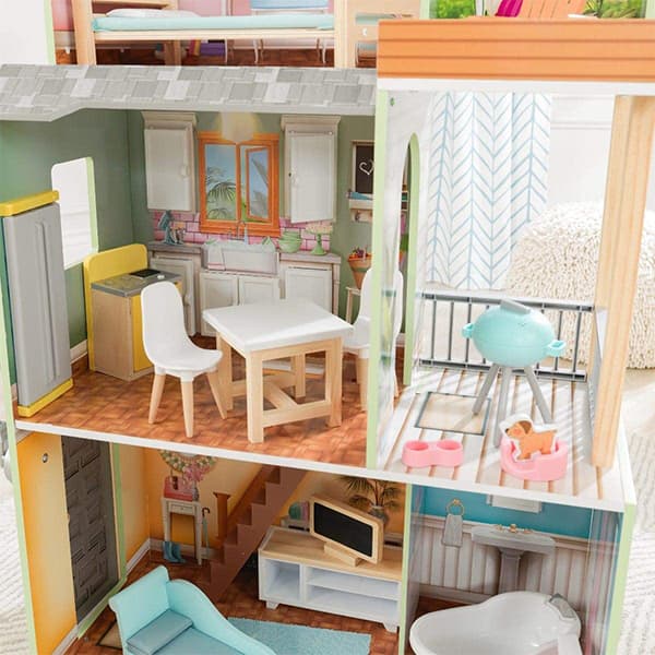 خانه عروسکی Kidkraft مدل Hallie — تصویر ۴
