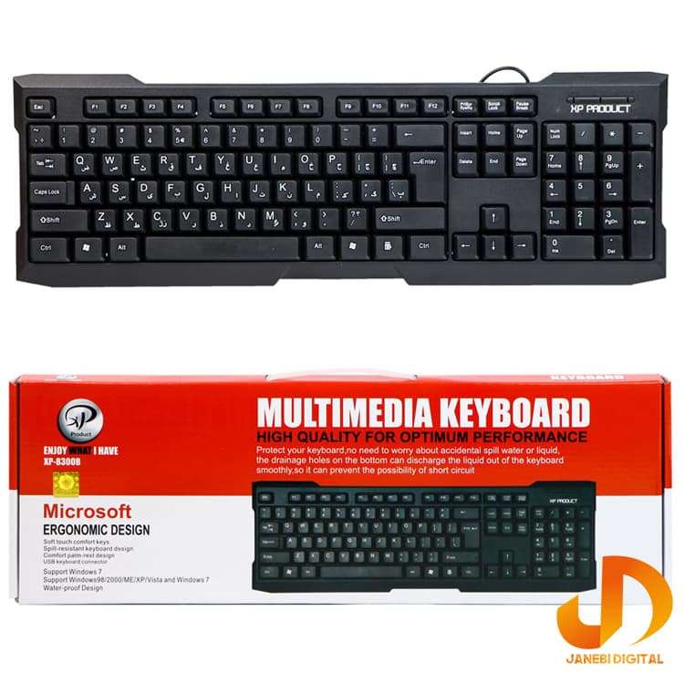 کیبورد ایکس پی -پروداکت مدل XP-8300B — تصویر ۲