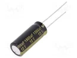 خازن الکترولیتی 1500UF 10V باریک برند Nichicon