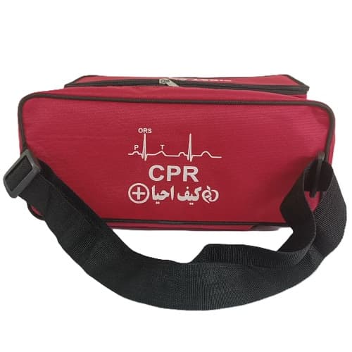 کیف کمک های اولیه کوچک CPR رنگ قرمز — تصویر ۲